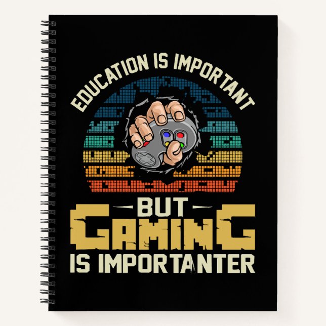 Carnet le jeu est plus important (Devant)