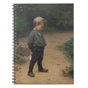 Carnet Le jeune biologiste avec une grenouille (par Paul