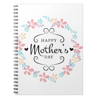 Carnet Le jour de mère heureux, cadeau de jour de mères