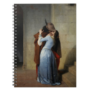 Carnet Le Kiss In Blue Satin Francesco Hayez 1859