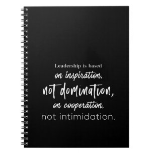 Carnet le leadership repose sur l'inspiration et non sur