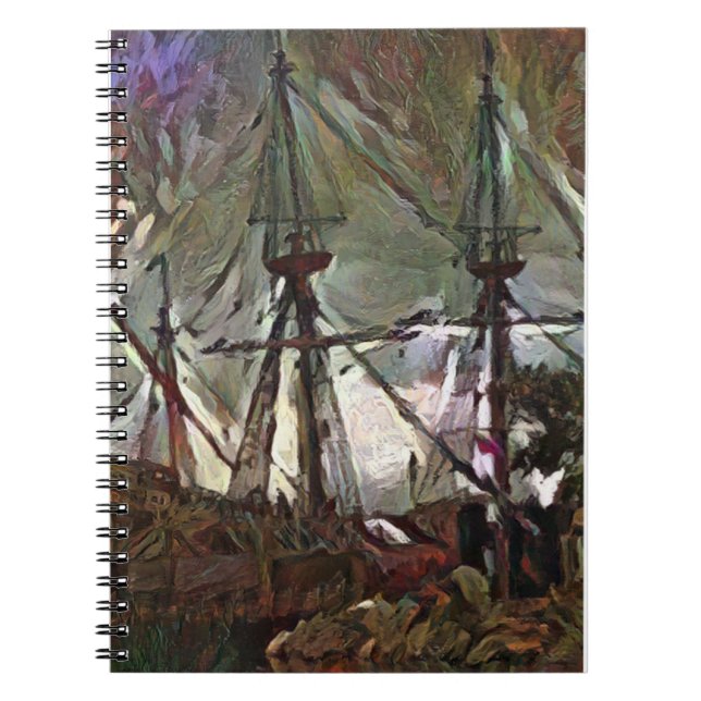 Carnet Le Mayflower 2 dans A.I. art fantastique (Devant)