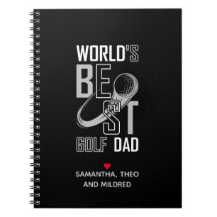 Carnet Le meilleur papa de golf du monde   Cadeau papa no