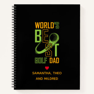 Carnet Le meilleur papa de golf du monde Cadeaux papa