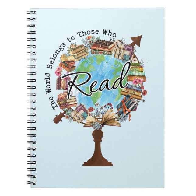 Carnet Le monde appartient à ceux qui lisent (Devant)