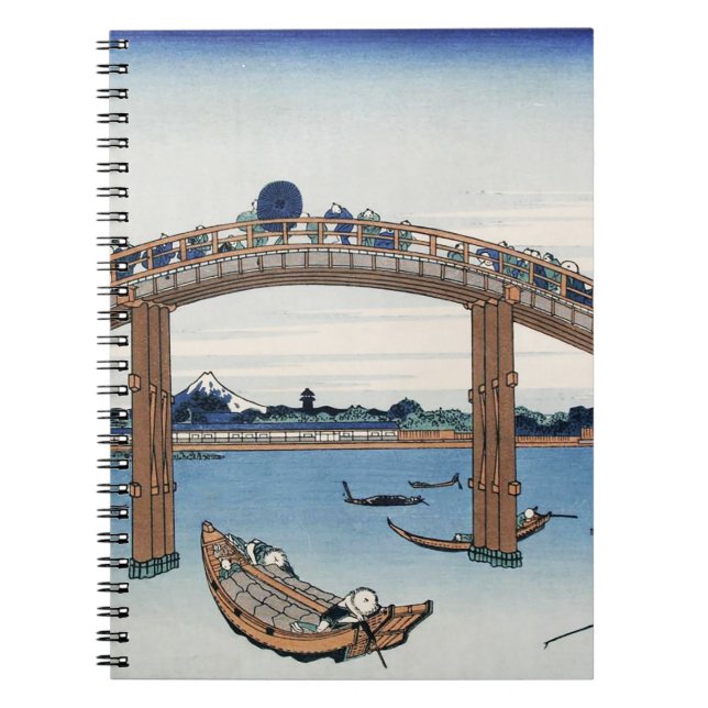 Carnet Le mont Housai Fuji vu d'en bas Pont Homme (Devant)