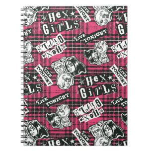 Carnet Le motif carreau punk des Hex Girls