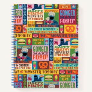 Carnet Le Motif de camion Foodie de Cookie Monster