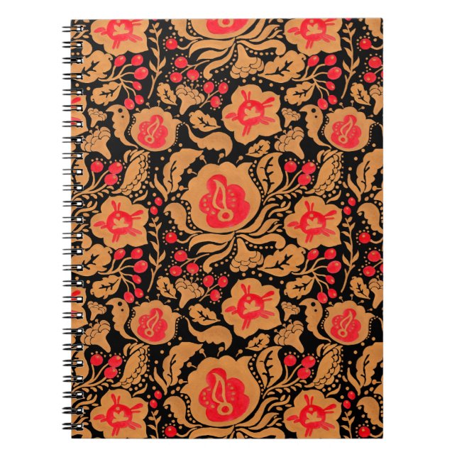 Carnet Le motif russe de Khokhloma (Devant)