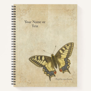 Carnet Le Papilio Machaon Vintage "Meadow Aristocrat"