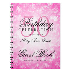 Carnet Le pays des merveilles rose d'hiver de