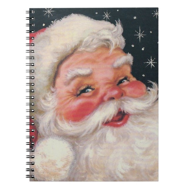 Carnet Le père noël vintage avec du charme (Devant)