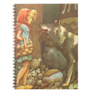 Carnet Le Petit Chaperon Rouge, Conte de Fées Vintage