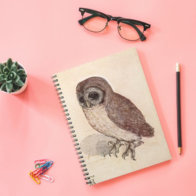 Carnet Le Petit hibou | Albrecht Dürer (Créateur téléchargé)