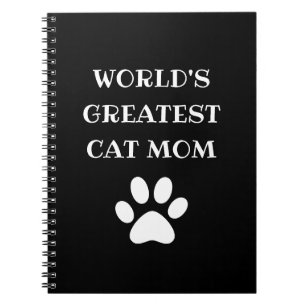 Carnet Le plus grand chat du monde personnalisé Maman Tex