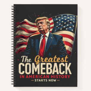 Carnet Le plus grand retour de l'histoire américaine Trum