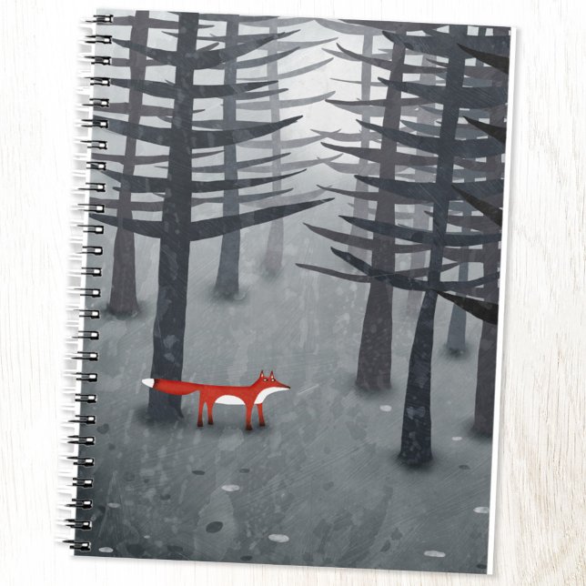 Carnet Le renard et la forêt (The Fox and the Forest landscape art notebook)