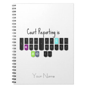 Carnet Le reportage de cour est clavier frais de Steno
