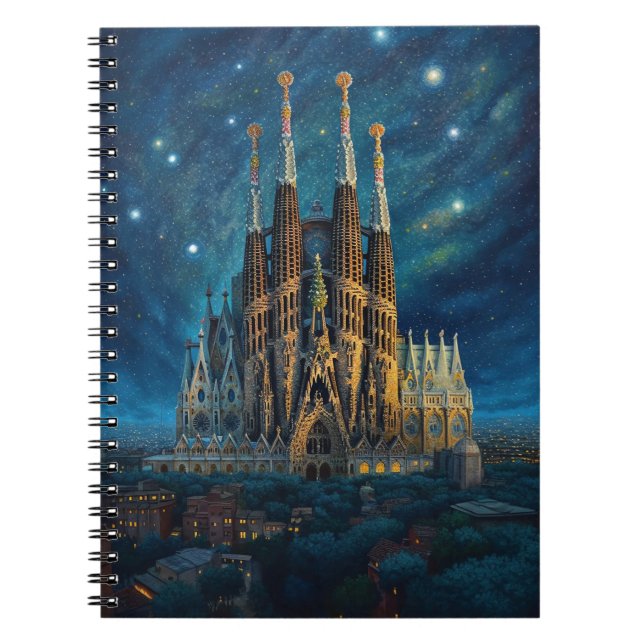 Carnet Le rêve étoilé de Gaudi | Barcelone Sagrada Famili (Devant)
