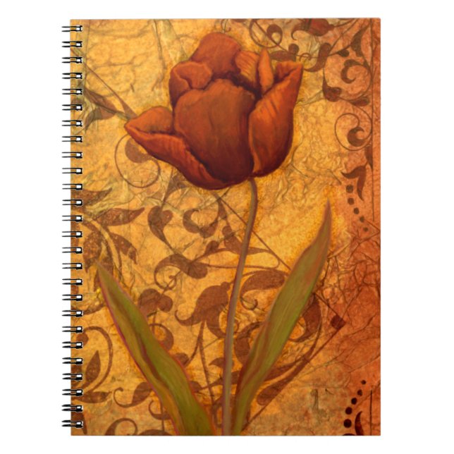 Carnet Le rouge fleurit II (Devant)