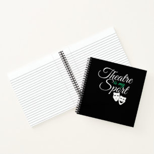Carnet Le Théâtre Est Mon Sport Tee Acteur De Théâtre Mus