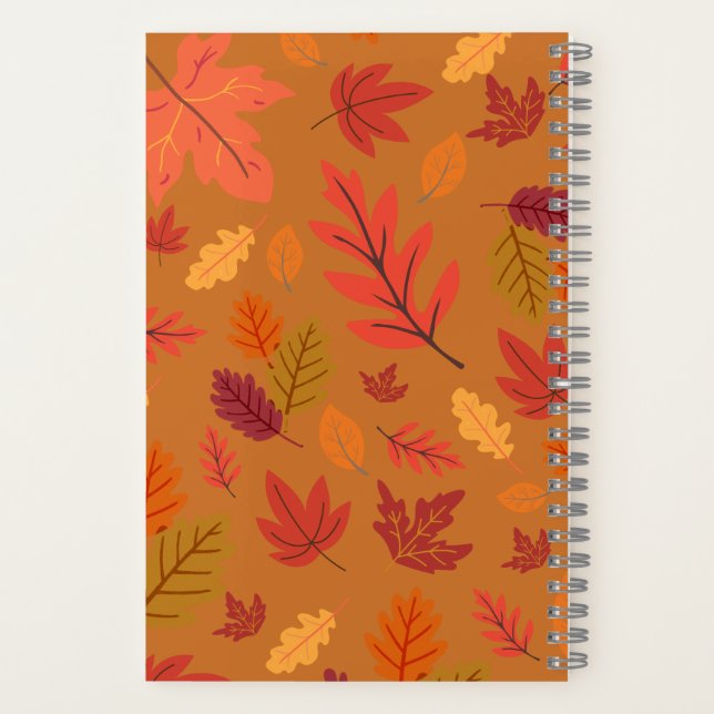 Carnet Leaf Collage Notebook Nature Inspired Front & Back (Verso)