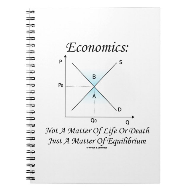 Carnet L'Économie N'A Pas D'Importance Pour La Vie Ou L'É (Devant)