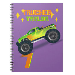 Carnet L'écraser MONSTER CAMION Anniversaire de enfant NO