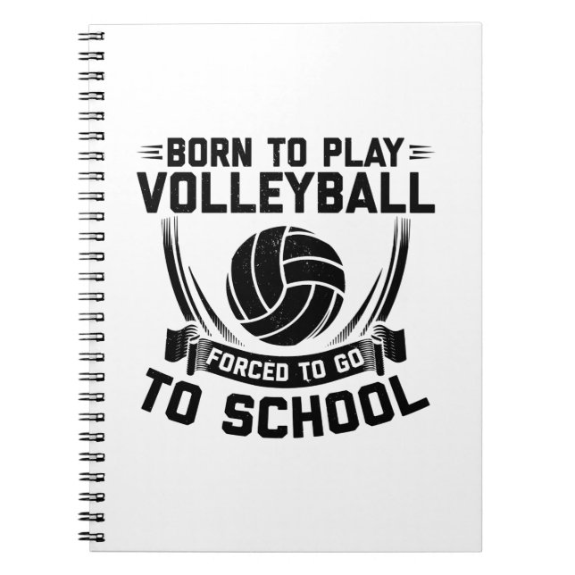 Carnet Lecteur de volley-ball, Discours | Cadeau Sport Co (Devant)