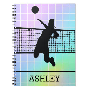 Carnet Lecteur de volley-ball personnalisé Couleur Net