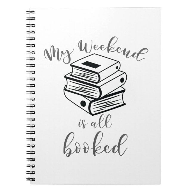 Carnet Lecture Lover Book Nerd Reader Weekend Tous les ré (Devant)