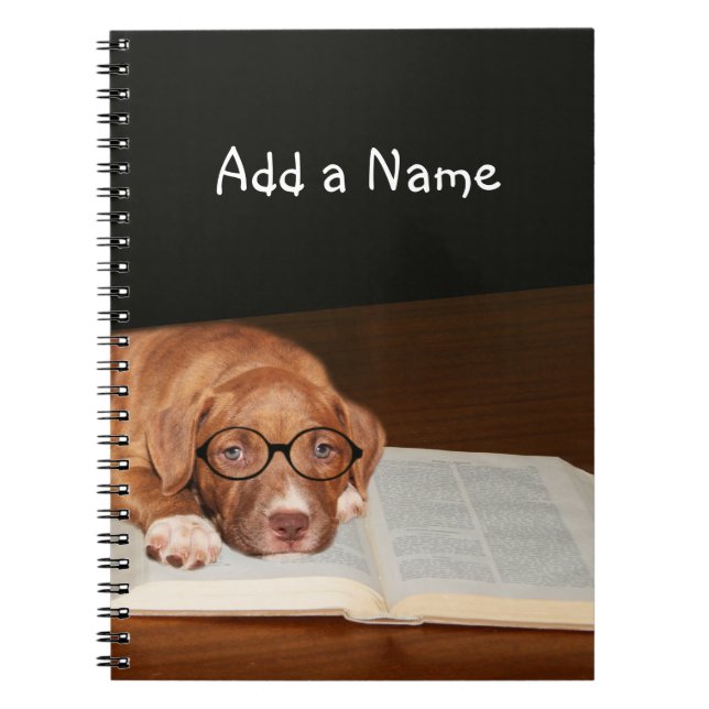 Carnet Lectures de chiot Pitbull (Devant)