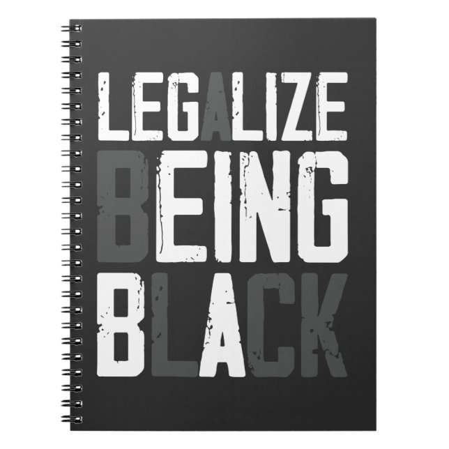 Carnet Légaliser être Black History Mois, instruction (Devant)