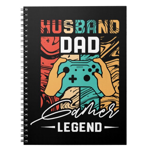 Carnet Légende du jeu vidéo mari papa  (Devant)