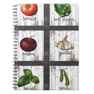 Carnet Légumes & Herbes Cuisine Moderne Rustique Nourritu