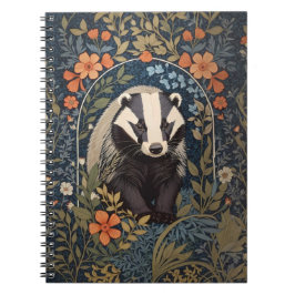 Carnet L'élégant Badger inspiré William Morris