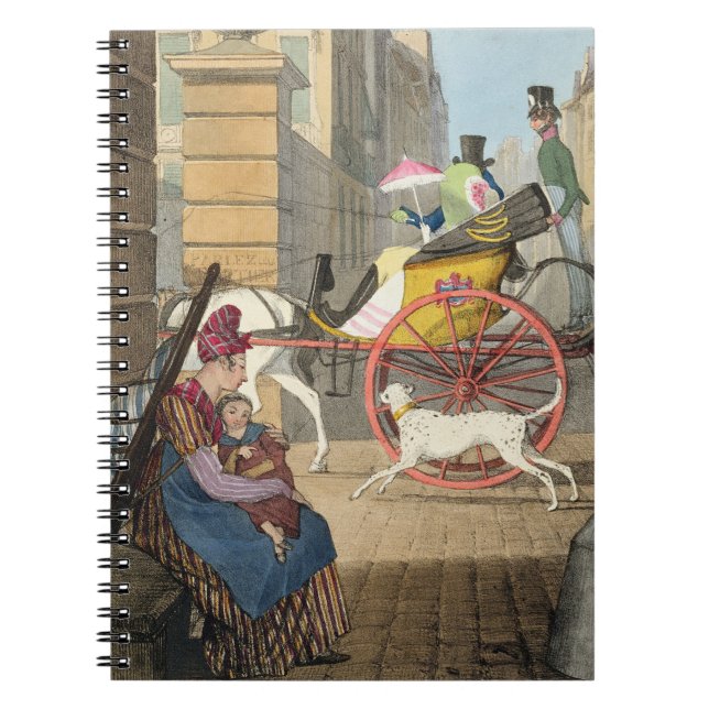 Carnet L'entrée de chariot, de 'vingt-quatre sujets, (Devant)