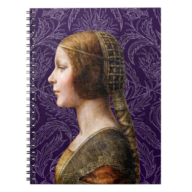Carnet Leonardo da Vinci Portrait La Bella Principessa (Devant)