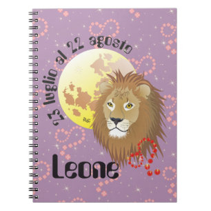 Carnet Leone 23 luglio al 22 agosto Taccuino