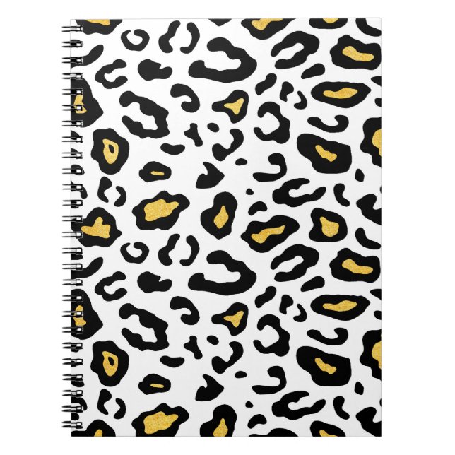 Carnet Léopard peau transparente motif (Devant)