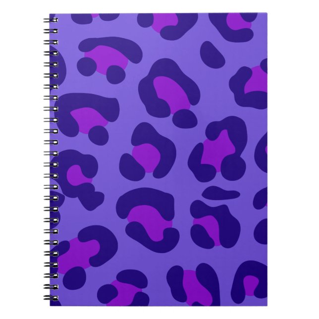 Carnet "Leopard violet électrique" (Devant)