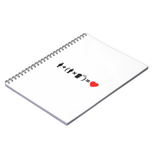 Carnet L'équation d'amour pour les hommes