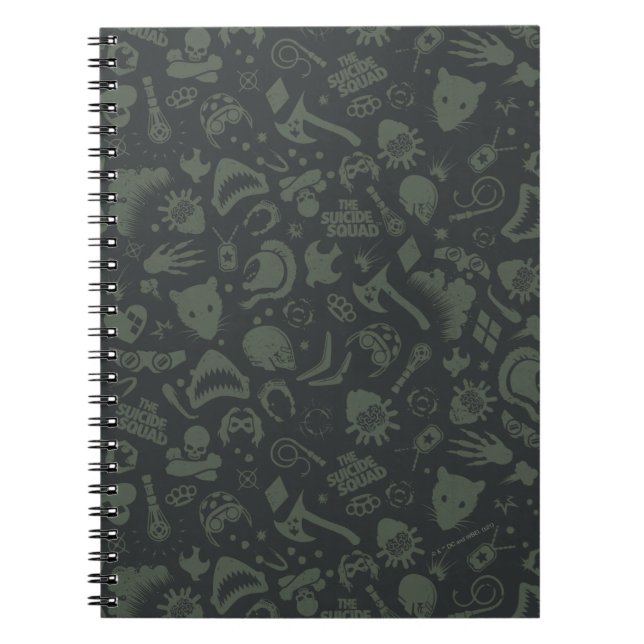 Carnet L'équipe du suicide | Motif d'icône de caractère (Devant)
