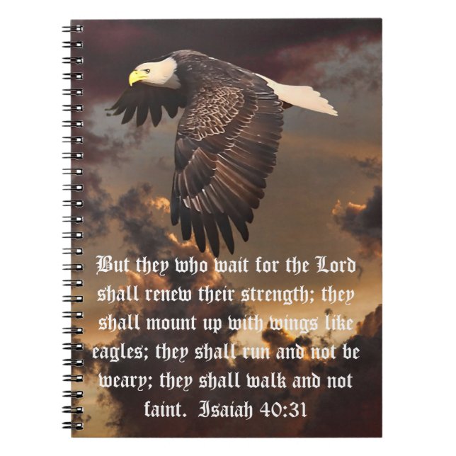 CARNET LES AILES AIMENT LE 40:31 D'EAGLES - D'ISAÏE (Devant)