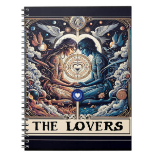 Carnet LES AMANTS Tarot Céleste Homme & Femme Âmes sœurs