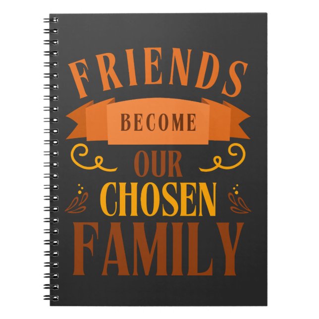 Carnet Les Amis Deviennent Notre Journée D'Amitié Familia (Devant)