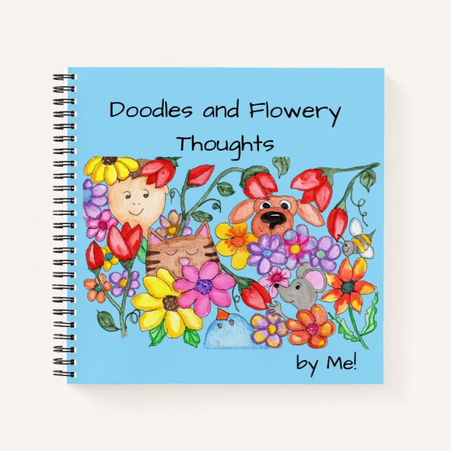 Carnet Les amis parmi les fleurs (Devant)