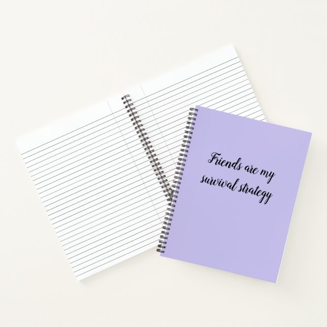 Carnet Les amis sont ma stratégie de survie (Intérieur)
