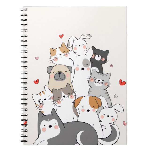 Carnet Les animaux mignons (Devant)