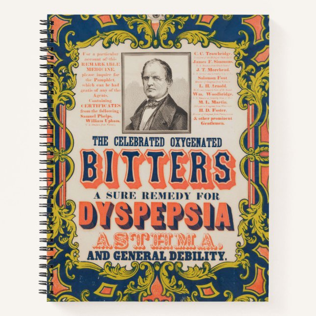 Carnet Les Bitters oxygénés célèbres (Devant)